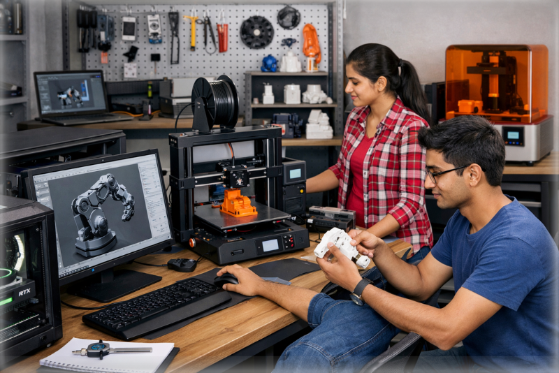 Students learning